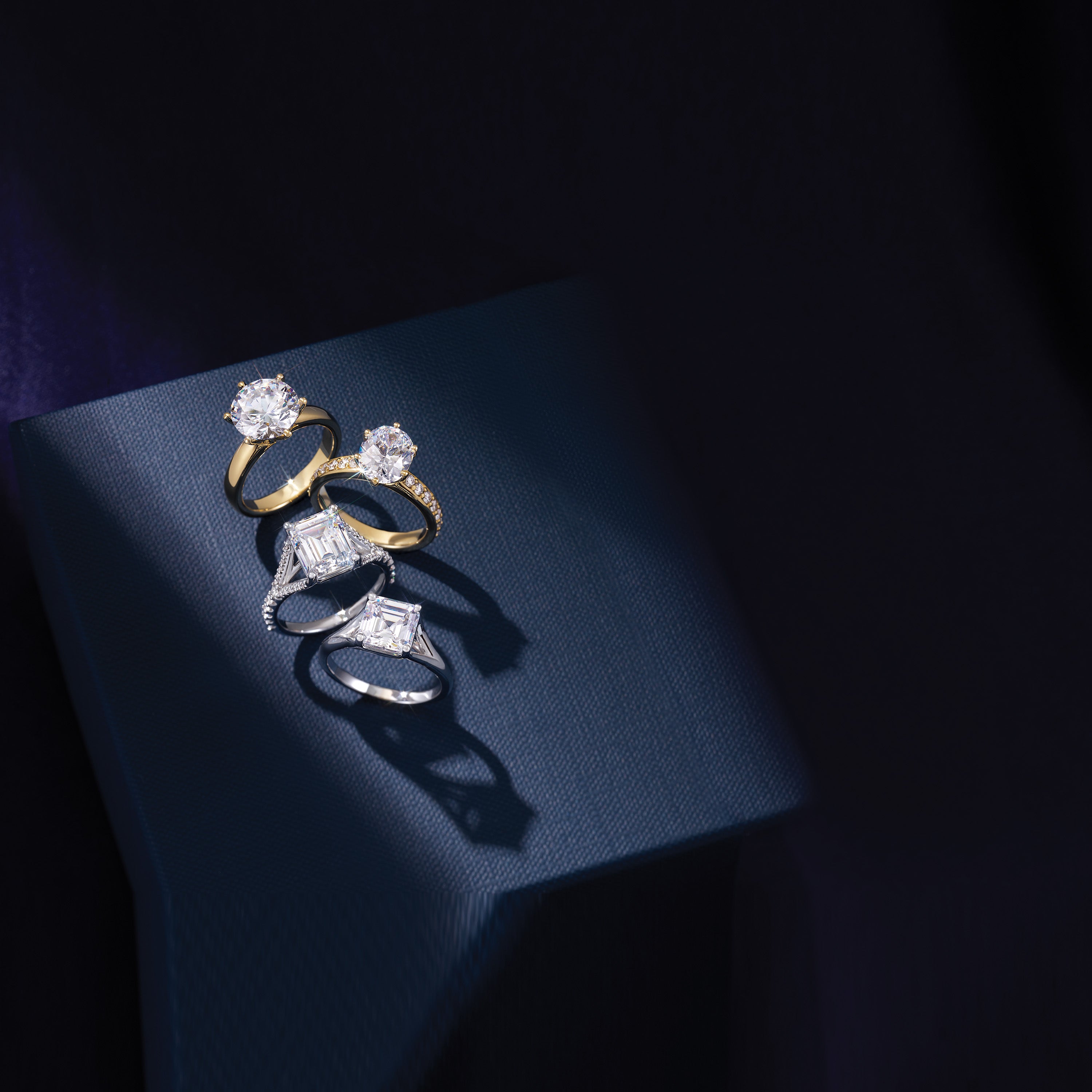 Preset Lab Grown Diamond Engagement Rings