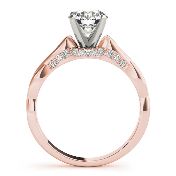 Infinity Round Diamond Solitaire Engagement Ring