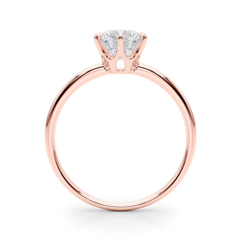 Reigna Round Diamond Solitaire Engagement Ring