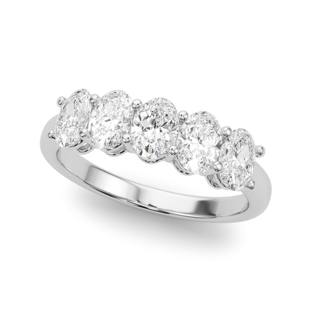 Five Stone 2.0 ct. Oval Diamond Anniversary Ring
