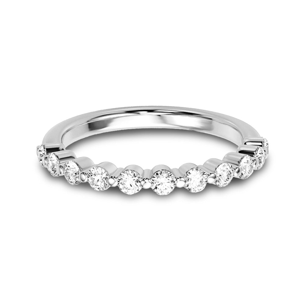 Floating Design 0.4 ct. Round Diamond Wedding Ring