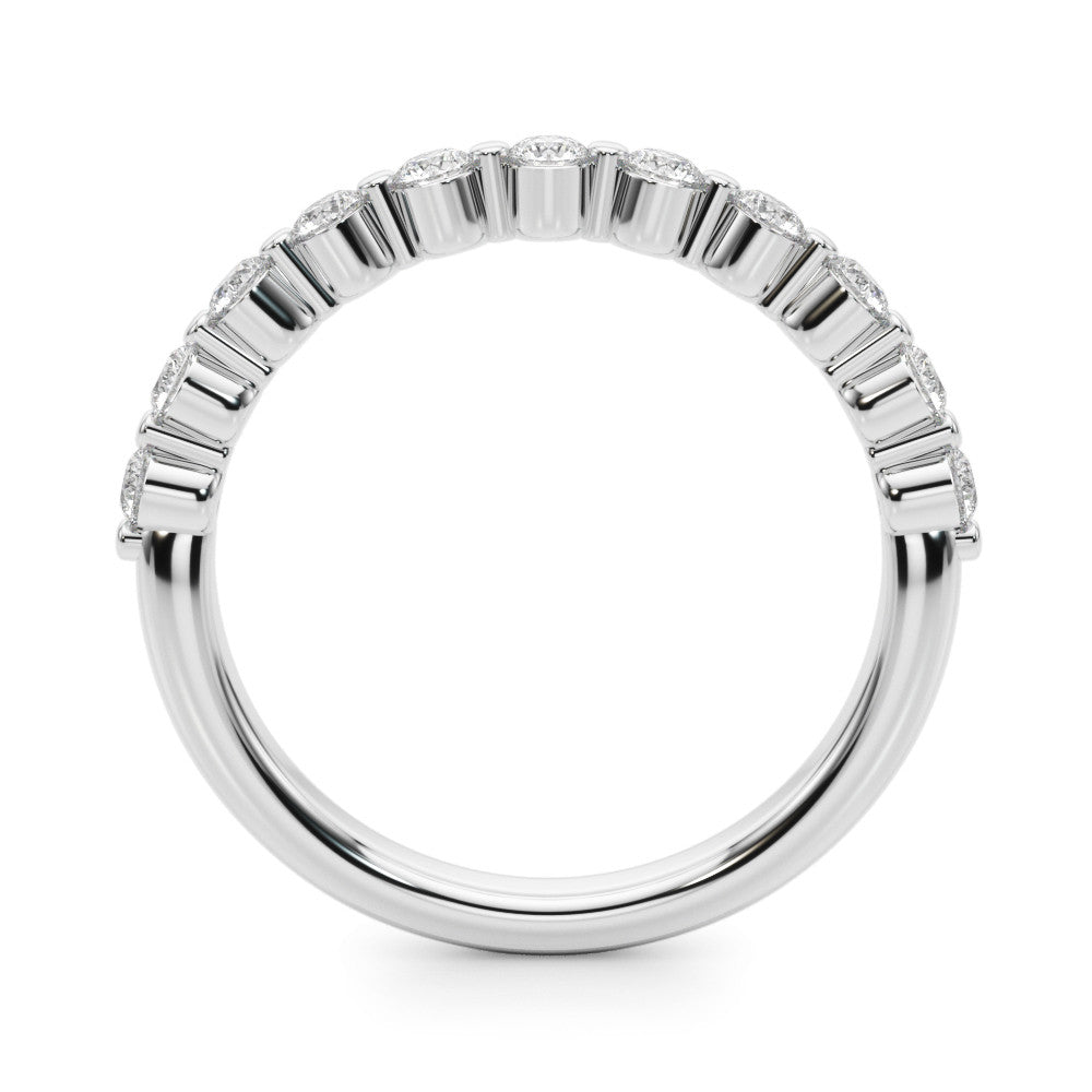 Floating Design 0.4 ct. Round Diamond Wedding Ring