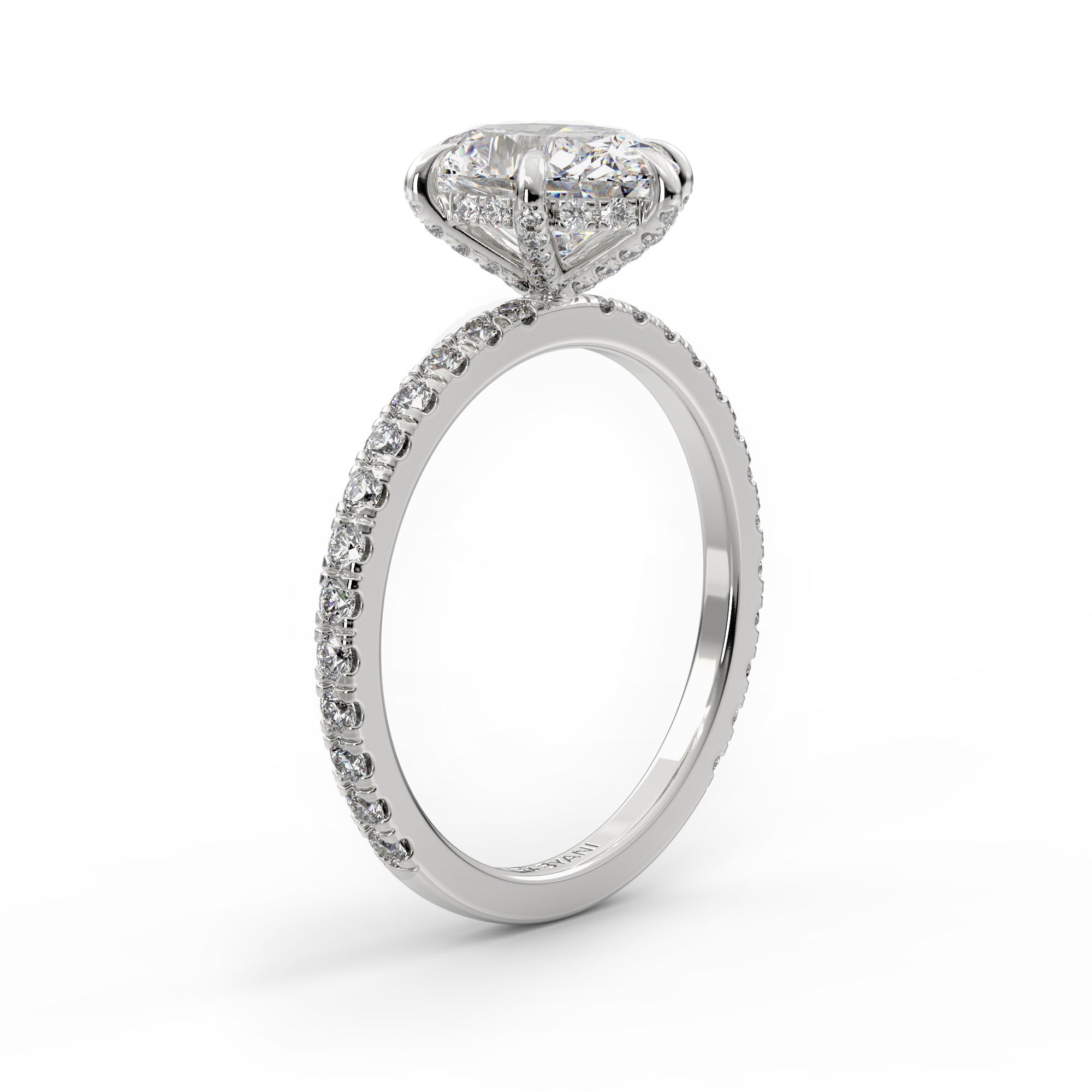 Alessandra Oval Lab Grown Diamond Engagement Ring IGI Certified