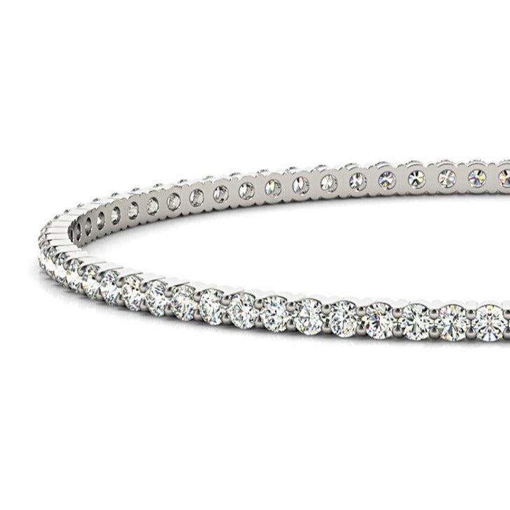 1.75 ctw Diamond Eternity Bangle Bracelet-in 14K/18K White, Yellow, Rose Gold and Platinum - Christmas Jewelry Gift -VIRABYANI