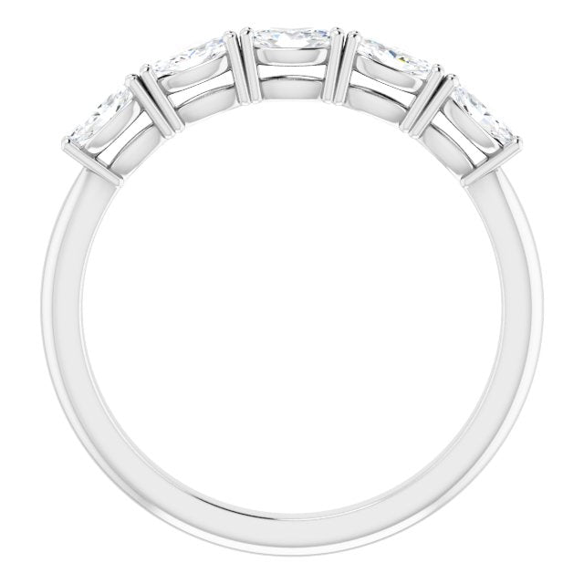 0.50 ct. Marquise Diamond, East-West Set Wedding Band-in 14K/18K White, Yellow, Rose Gold and Platinum - Christmas Jewelry Gift -VIRABYANI