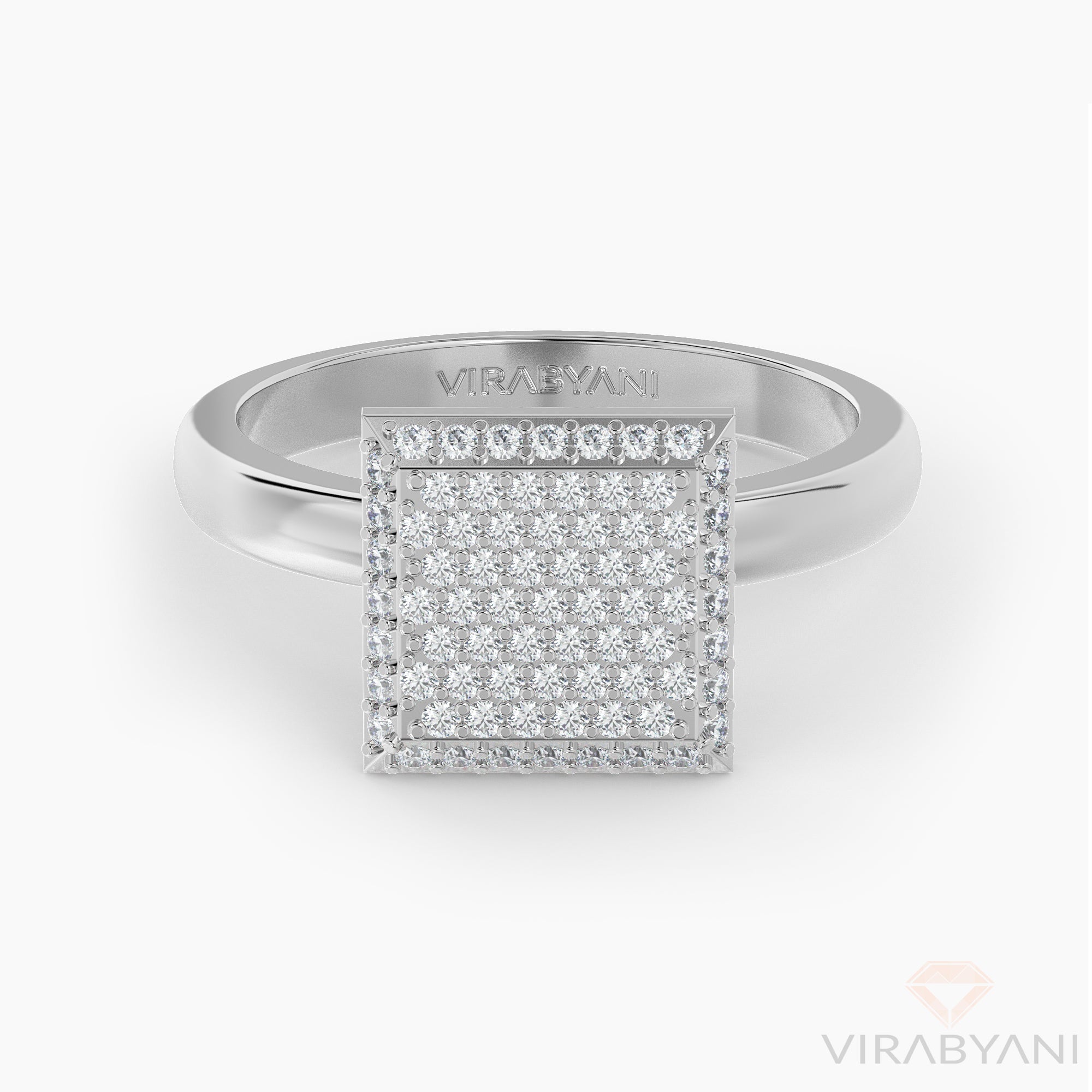 Square Shaped AMoré Pavé Ring With 0.58 ct. Diamonds