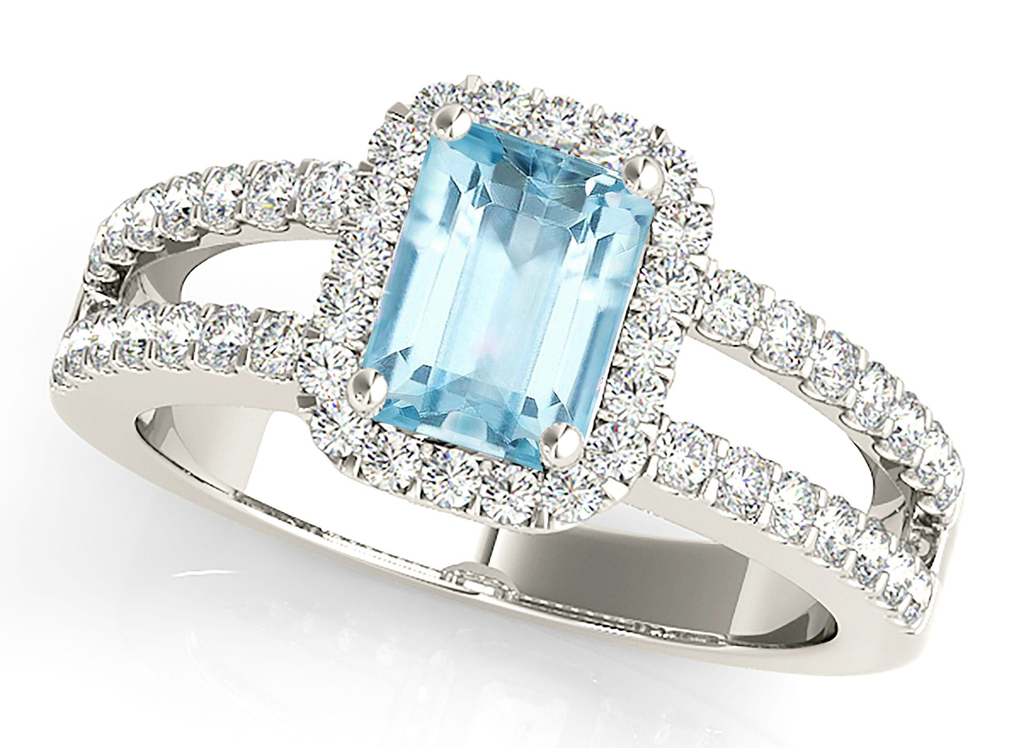 Aquamarine Rings