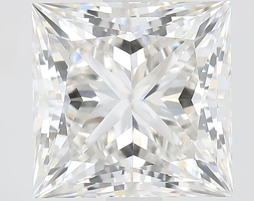 2.84 Carat F-VVS2 Princess Lab Diamond