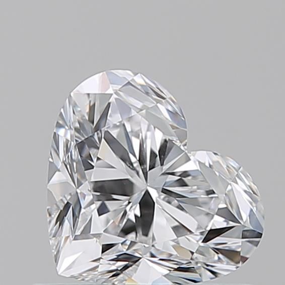 0.74 Carat D-SI1 Heart Cut Diamond