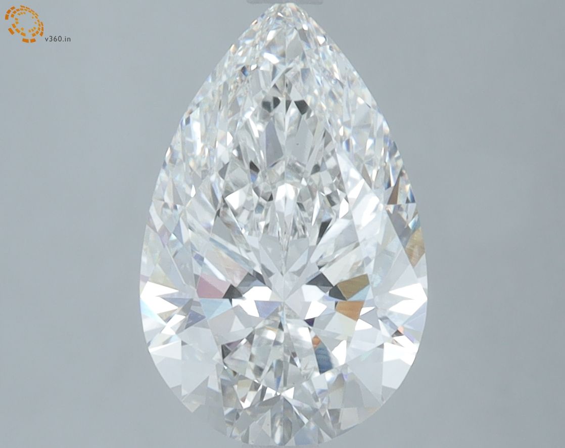 2.74 Carat F-VS1 Pear Lab Diamond