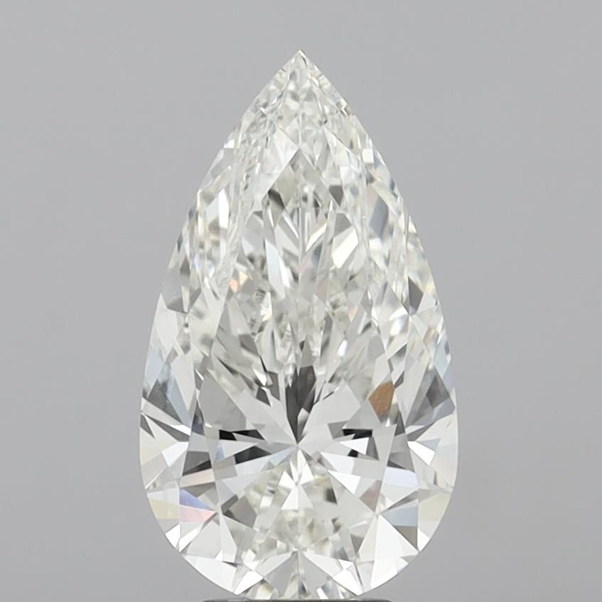 5.02 Carat G-VVS2 Pear Lab Diamond