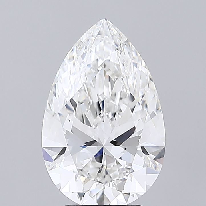 4.01 Carat F-VVS2 Pear Lab Diamond