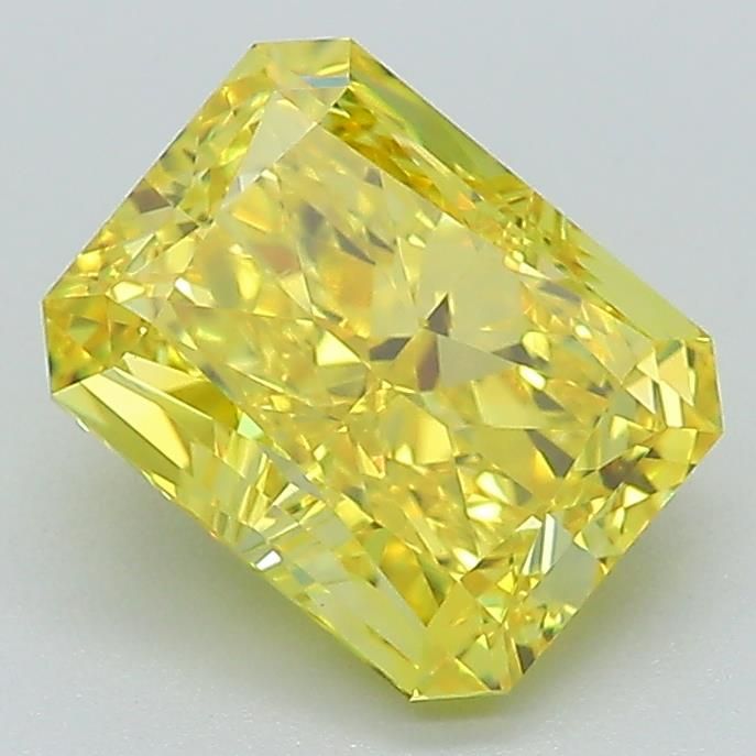 2.09 Carat Radiant Cut Fancy Yellow
