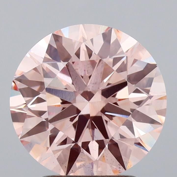 2.64 Carat Round Cut Fancy Pink