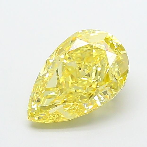 3.01 Carat Pear Cut Fancy Yellow