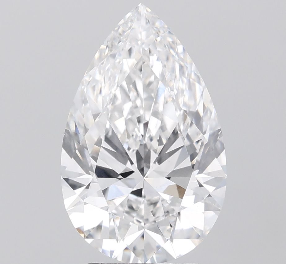3.50 Carat D-VVS2 Pear Lab Diamond