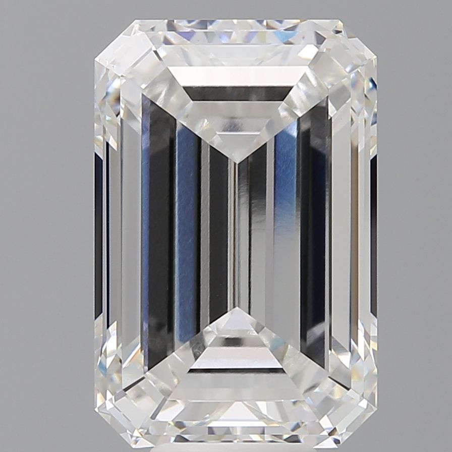 10.09 Carat F-VVS2 Emerald Lab Diamond