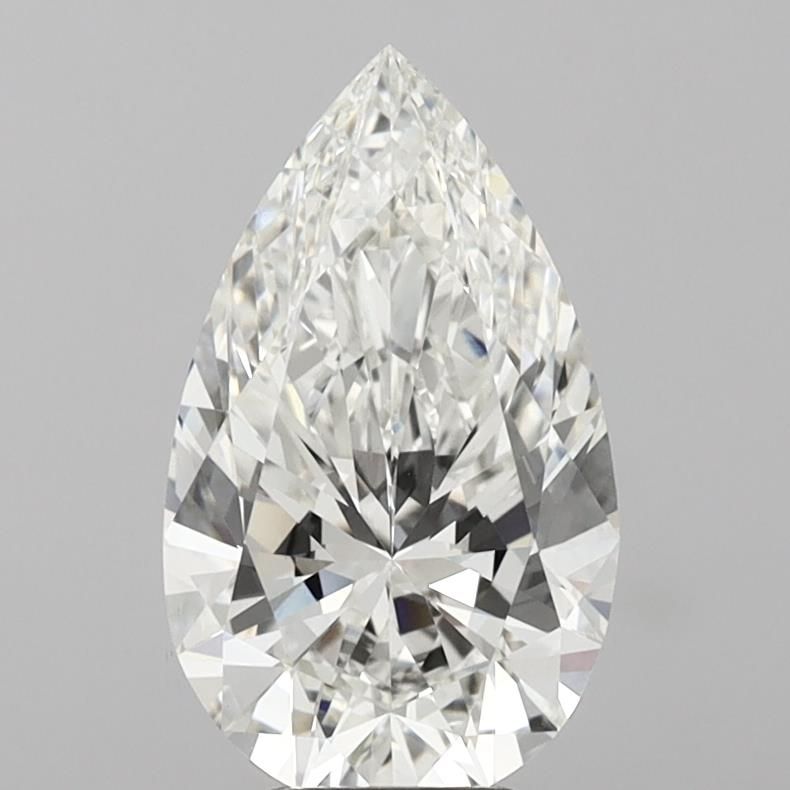 5.00 Carat G VVS2 Pear Lab Diamond