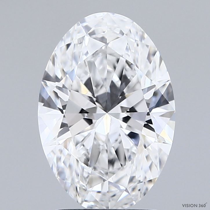 2.05 Carat D-VVS2 Oval Lab Diamond