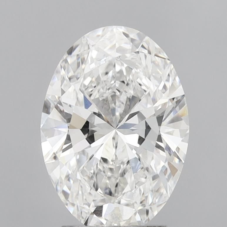 2.96 Carat E-VVS1 Oval Lab Diamond