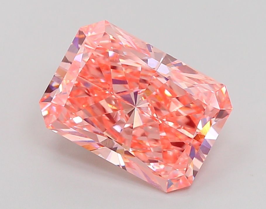 3.96 Carat Radiant Cut Fancy Pink