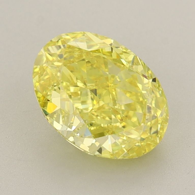 1.77 Carat Oval Cut Fancy Yellow