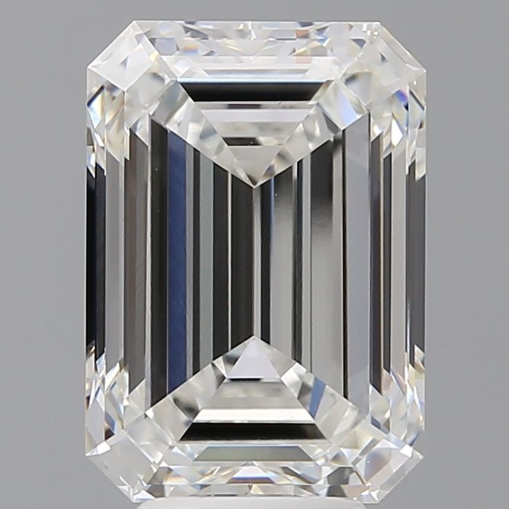 6.07 Carat F-VVS2 Emerald Lab Diamond