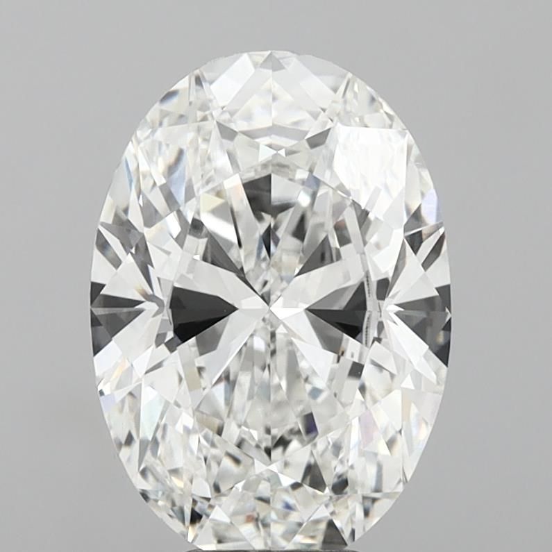 6.60 Carat F-VVS2 Oval Lab Diamond