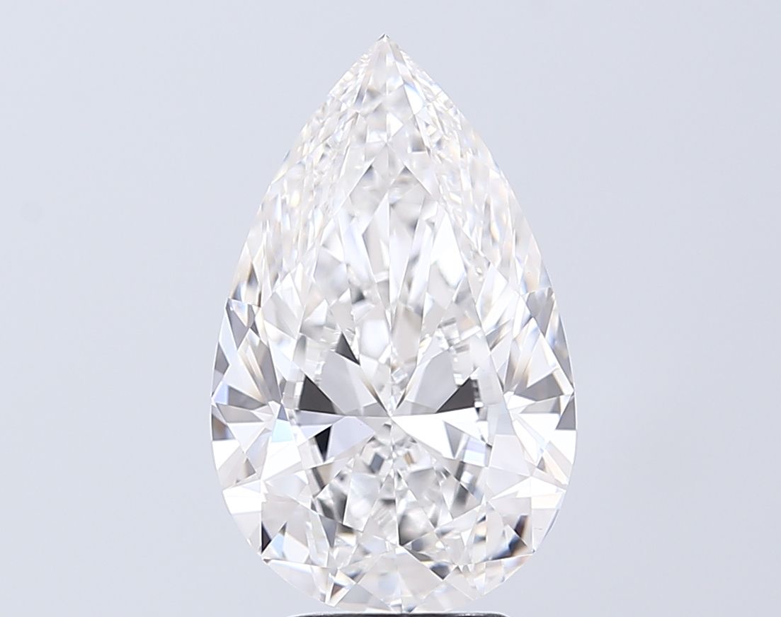 4.52 Carat E-VVS2 Pear Lab Diamond