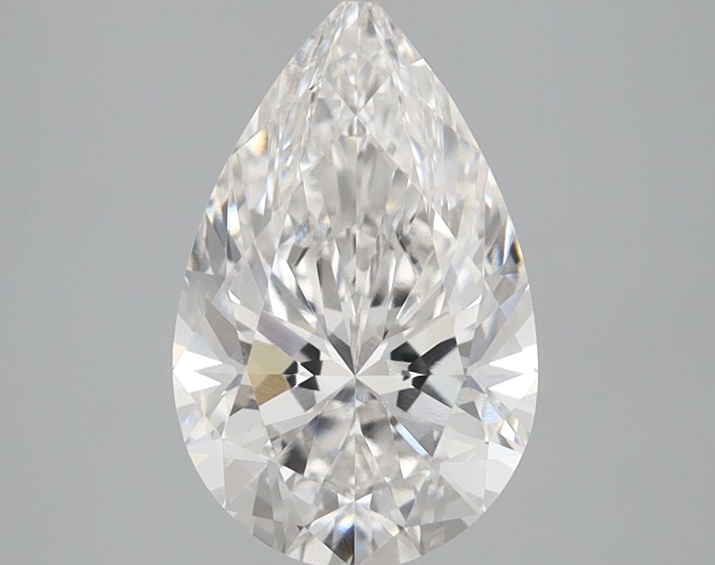 2.07 Carat F-VVS2 Pear Lab Diamond
