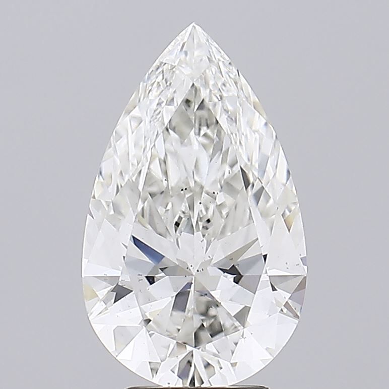 4.08 Carat G-VS2 Pear Lab Diamond