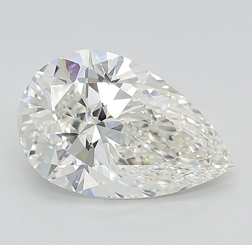2.00 Carat F IF Pear Lab Diamond