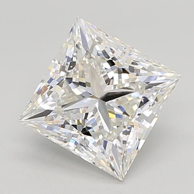 3.03 Carat F-VVS2 Princess Lab Diamond