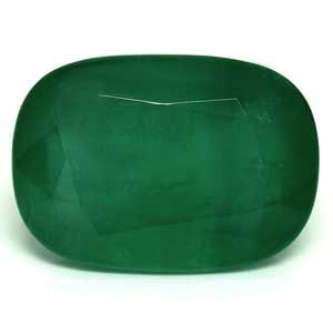 7.90 Carat Cushion Cut Green Emerald