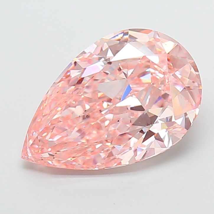 5.00 Carat Pear Cut Fancy Pink