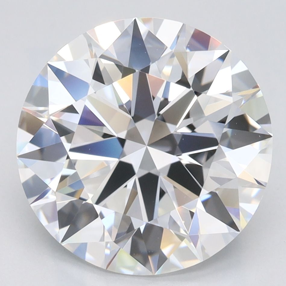 3.79 Carat D-IF Round Lab Diamond
