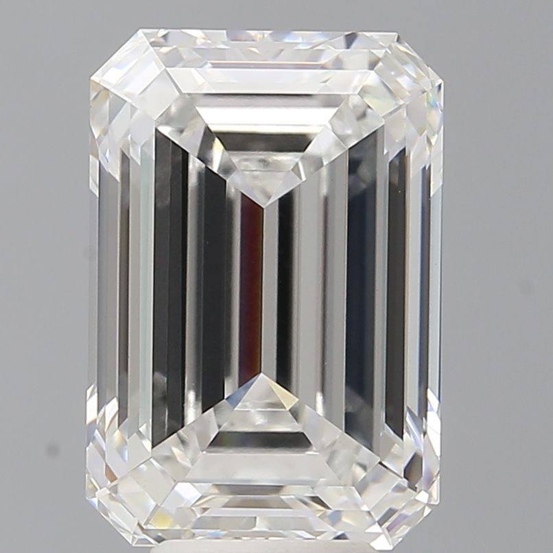 7.01 Carat F-VVS2 Emerald Lab Diamond
