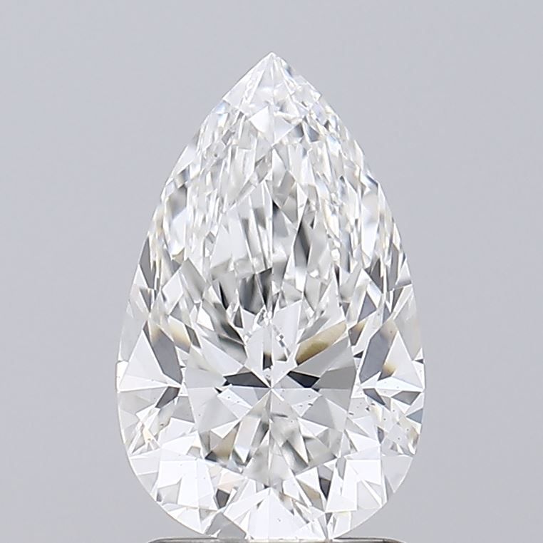 1.52 Carat F-VS2 Pear Lab Diamond