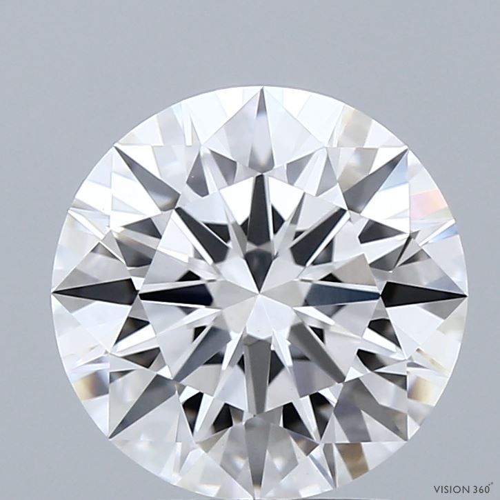 3.05 Carat D-VVS2 Round Lab Diamond
