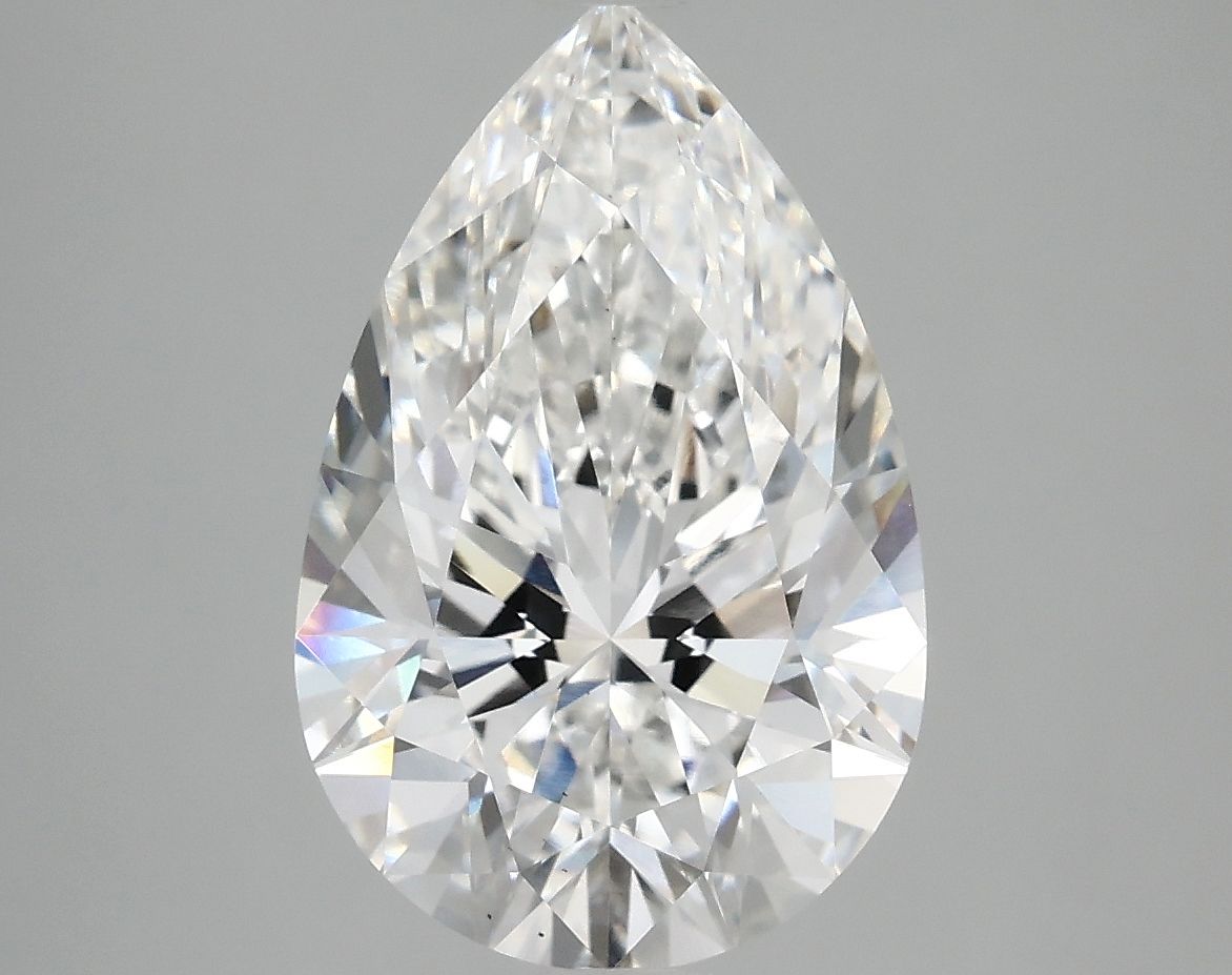 4.09 Carat F-VS2 Pear Lab Diamond