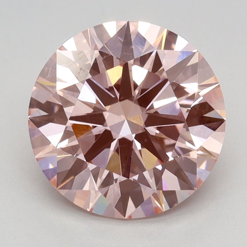 2.39 Carat Round Cut Fancy Pink