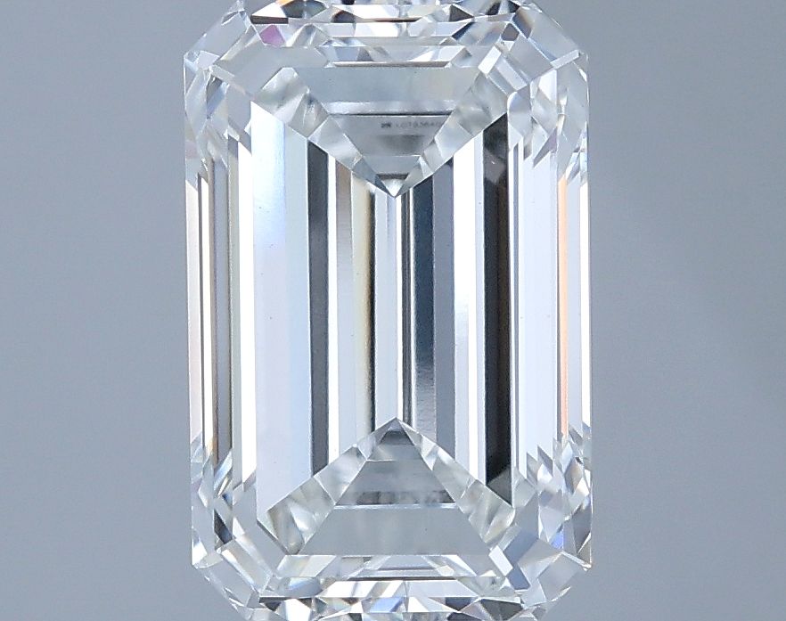 3.45 Carat F-VVS2 Emerald Lab Diamond