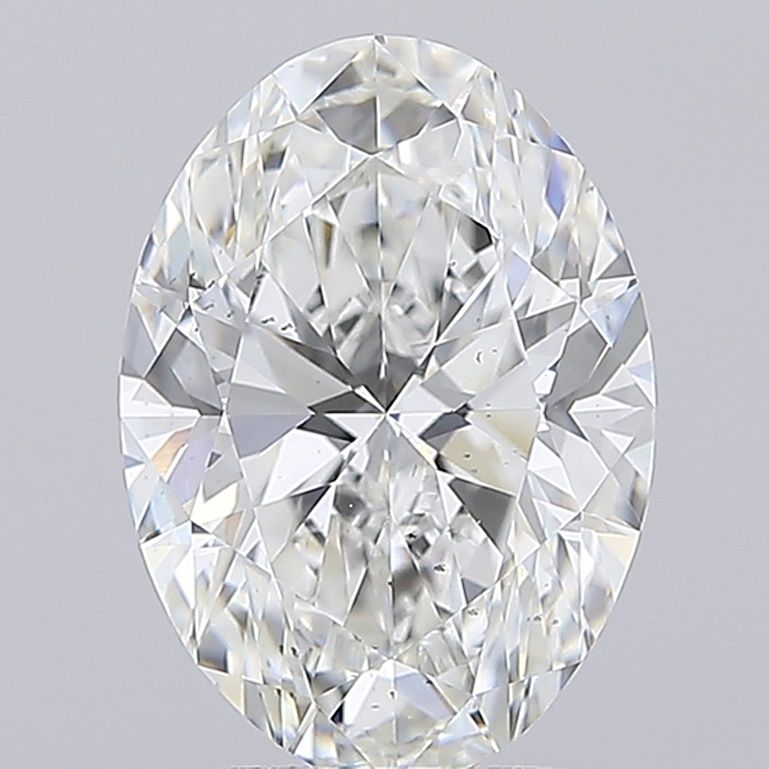 3.51 Carat F-SI1 Oval Lab Diamond