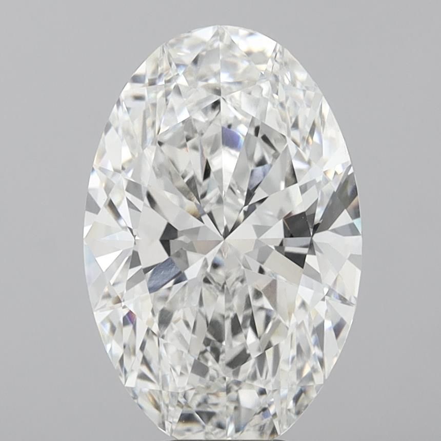 8.03 Carat E VVS1 Oval Lab Diamond