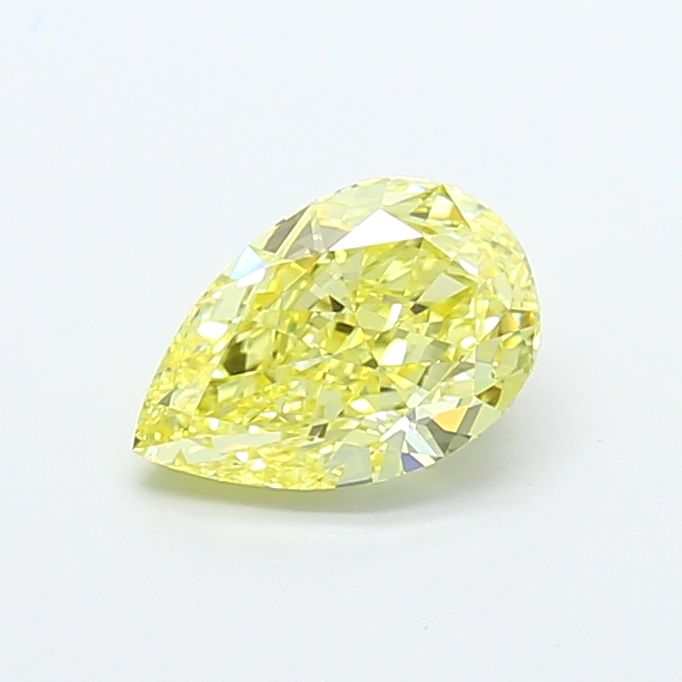 1.53 Carat Pear Cut Fancy Yellow