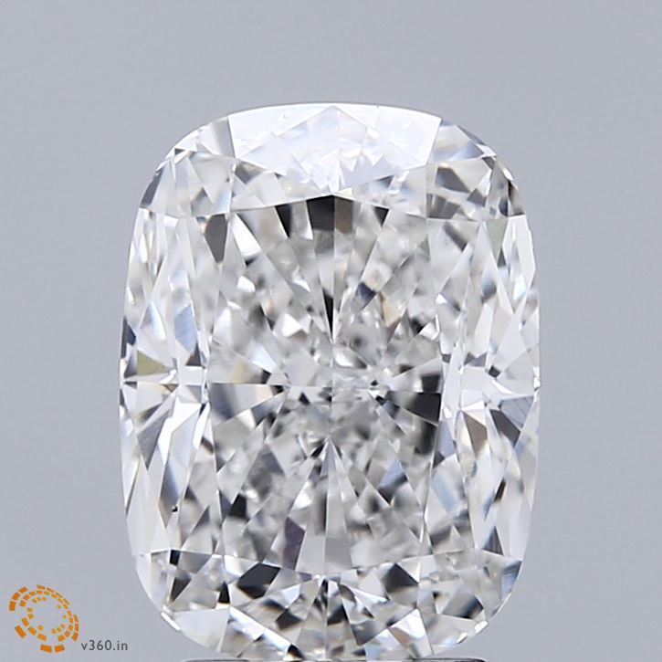 3.51 Carat F-VVS2 Cushion Lab Diamond