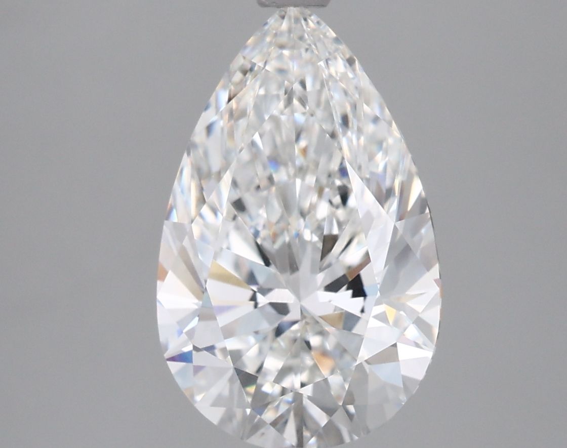 3.04 Carat F-VVS2 Pear Lab Diamond