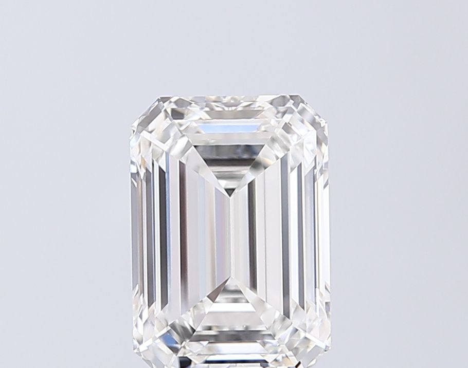 3.04 Carat F-VVS2 Emerald Lab Diamond