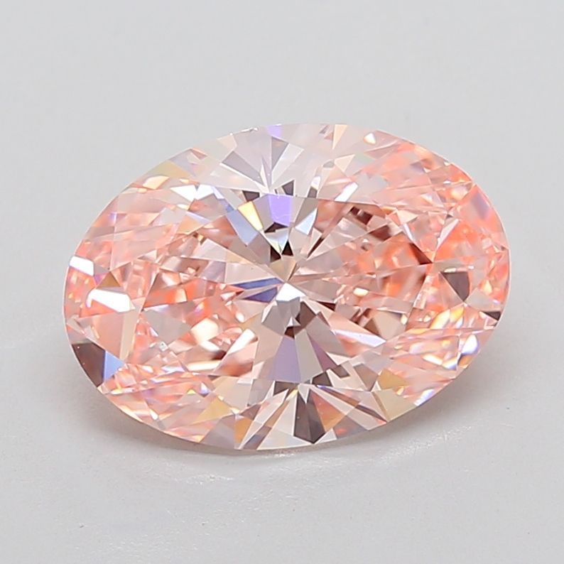 5.02 Carat Oval Cut Fancy Pink