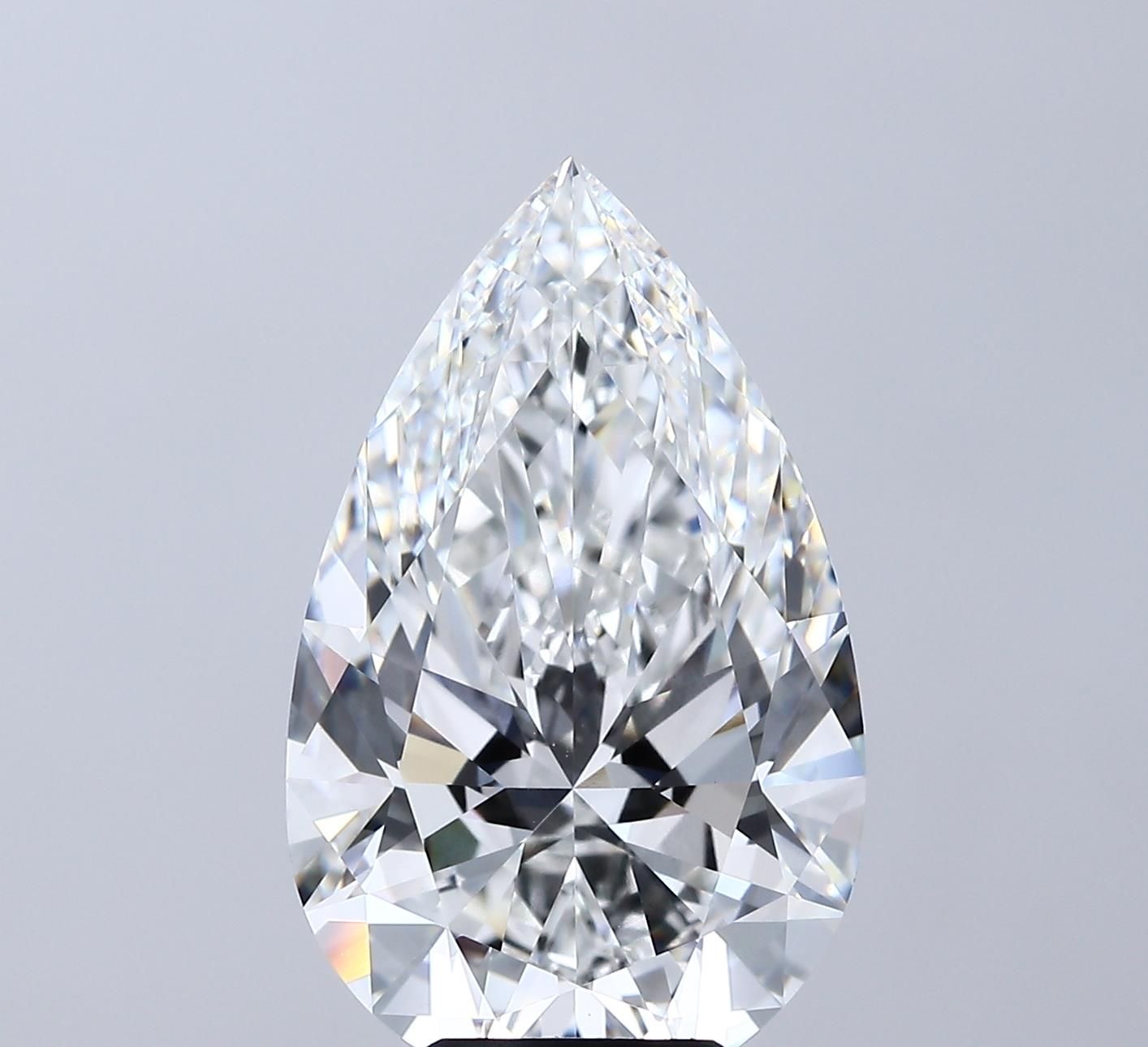 7.07 Carat E-VVS2 Pear Lab Diamond